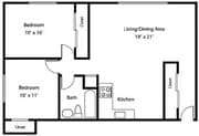 2BR/1BA Renovated