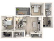 B3 - Two Bedroom | Two Bathroom