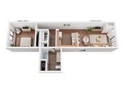 Clear Creek Village_725 SqFt_1 Bed 1 Bath