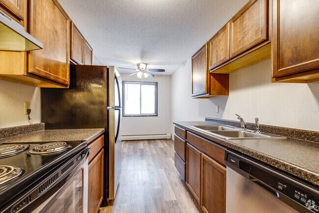 2091 Building - 2BR, 1BA - 1000SF - Kitchen and Dining Room