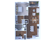 1 Bed/1 Bath 906 sq ft