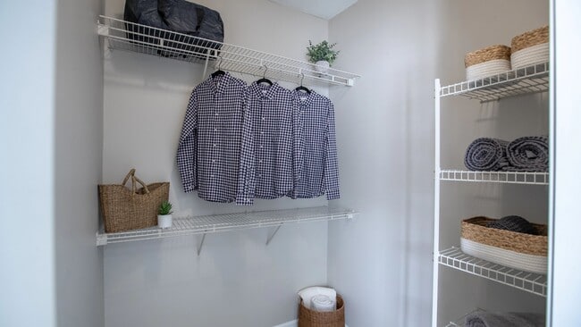 Elevate your organizational style with our huge, walk-in closets with built-in storage!