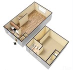 1 bedroom loft