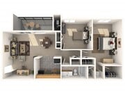 2 Bedrooms, 1.5 Baths