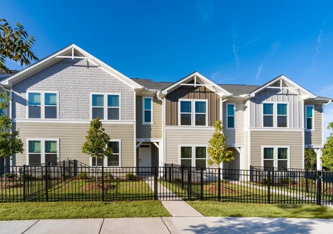 Freshly designed townhomes at Amavi Brier Creek, delivering low-maintenance living in Durham near Brier Creek’s retail, dining, and major employers. - Amavi Brier Creek