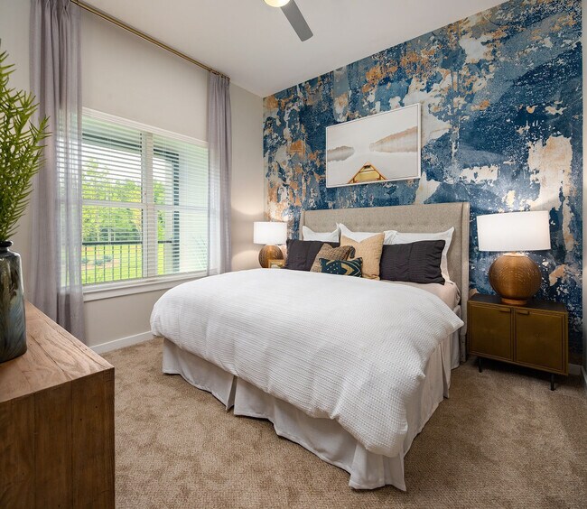 Bedroom with Large Windows