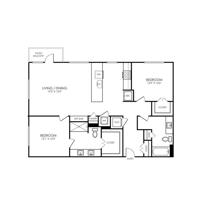 Floor Plan - B3- 2x2