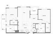 2 BR/2 BA floor plan Broadstone Mission Valley
