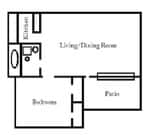 1BR/1BA