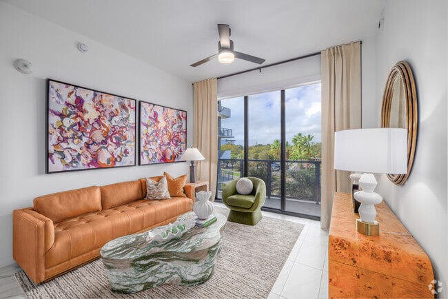 2BR, 2BA - 1087SF - Livingroom