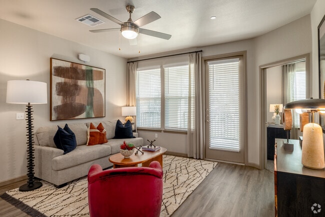 2BR, 1BA - 1,105SF - Living Room - Milestone at Mission Ridge