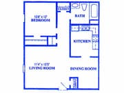 1BR/1BA