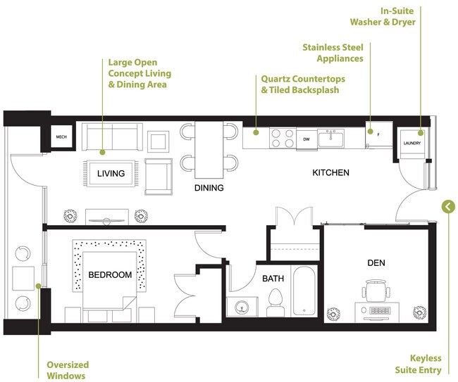 Photo - One Plus Den, One Perfect Location! Unit 608