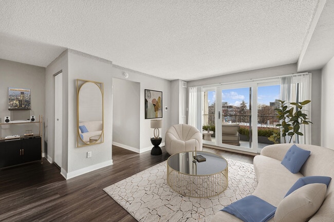 1BR x 1BA with North or South View- Living Room