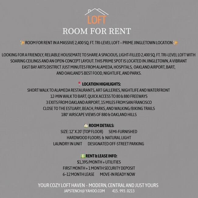 Loft Flyer II - 2934 Ford St Unit Ford Street Studios 1