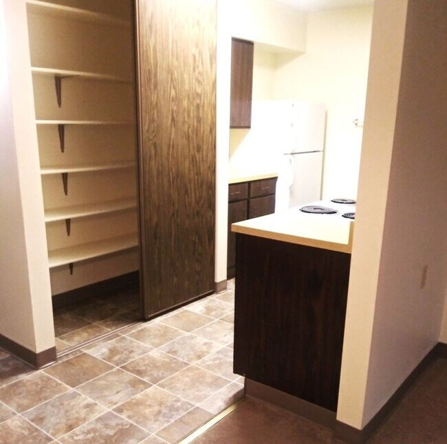 One bed One bath kitchen and storage