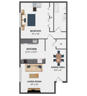 Hickory 1 Bedroom
