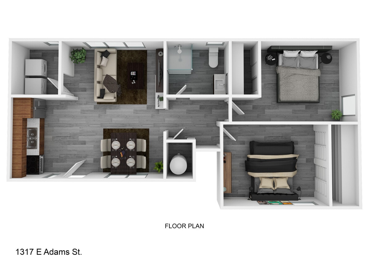 Floorplan - 1317 E Adams St (Tucson, AZ)