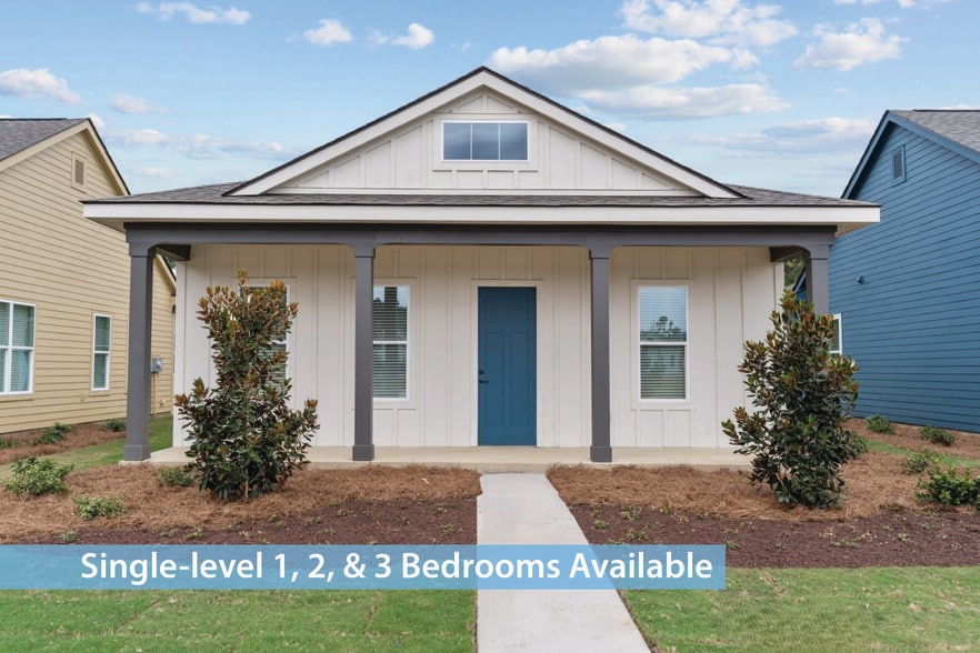 Single-level 1, 2 & 3 Bedrooms Available