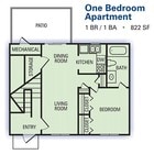 1BR/1BA
