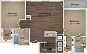 Laurel floor plan Ayrsley Lofts