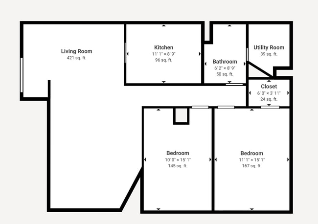 Plano de planta - Cottonwood Creek Apartments