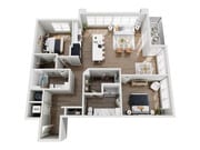 B6 floor plan The Rowe at Commonwealth