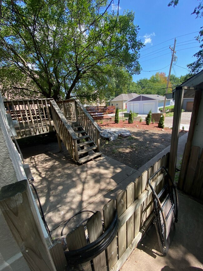 View to back deck and parking - 732 Connecticut St