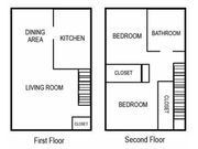 Two Bedroom / One Bathroom