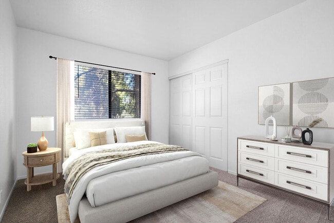 Virtually Staged Hall Bedroom