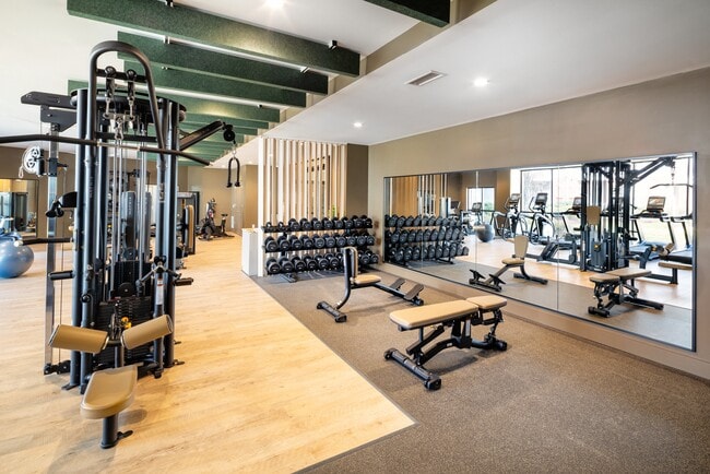 Fitness center with strength and cardio equipment