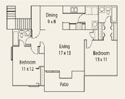 2BR/2BA