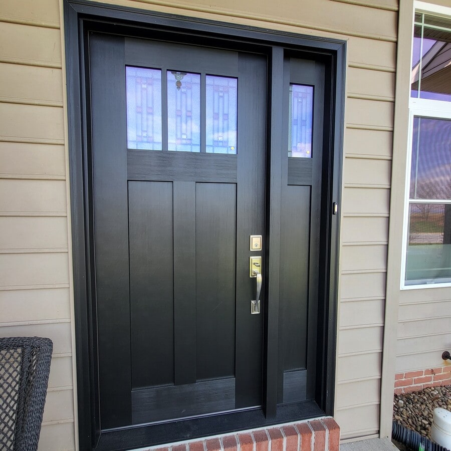 New front door. Pressure washing and shutters on front windows coming - 145 Julia Ln