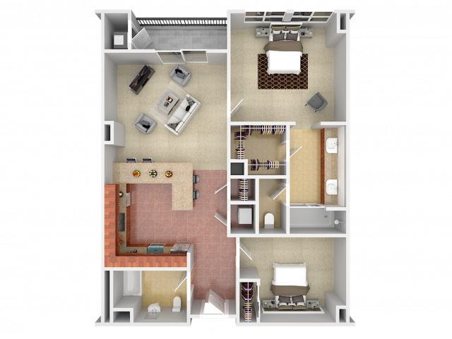 Casita C - 2 Bedroom 2 Bath - Casita C