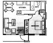 1BR/1BA