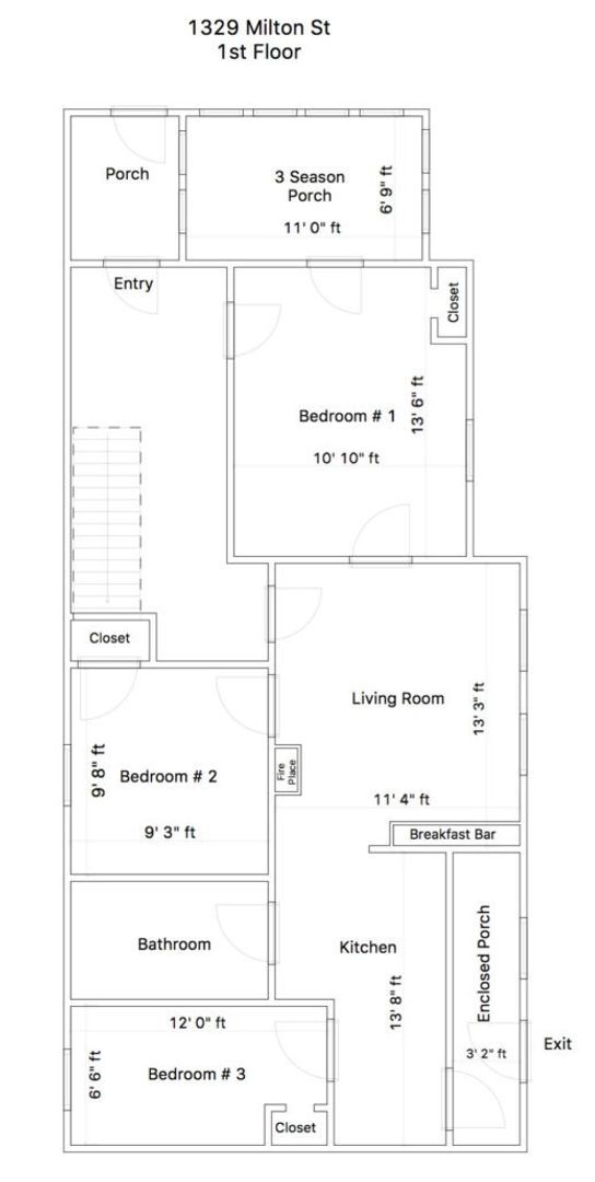 1329 Milton St Unit 1, #2