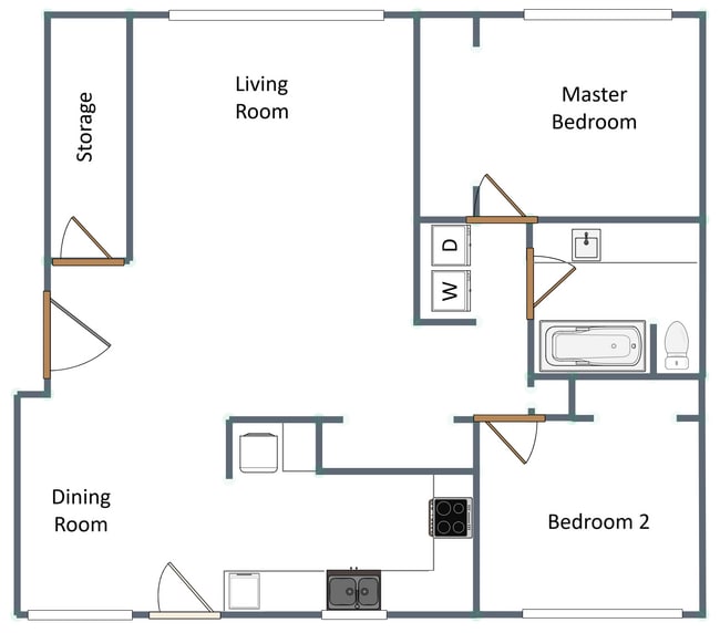 Layout - 1072 Mitchell Ave Unit D