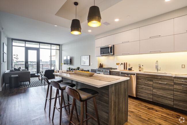 Model Kitchen and Living Room - Gables Vista Rental