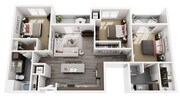 Floor Plan E1 | 22 Slate | Apartments in Madison, WI