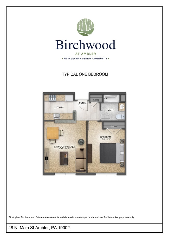 1 Bedroom Floorplan