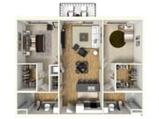 2 Bed / 2 Bath - 1,150 SF