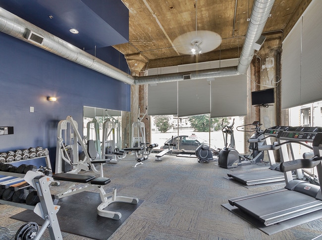 Resident Fitness Center at Adam Hats Lofts - 3200 Main Apartments
