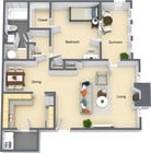 Gardenia With Sunroom 900 Sq. Ft.