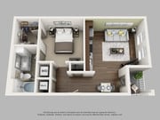 Element South - Studio - 1 Beds - 1 Baths - 594 Sq. ft.