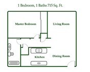 1BR/1BA