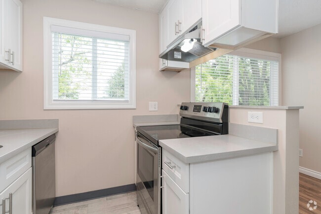 2HAB, 1BA - Cocina de 850 pies cuadrados - Fairfield Park Apartments