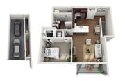 Floor Plan 1D | Drexel Ridge Apartments | Apartments in Oak Creek, WI
