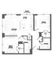 B4H1 floor plan The Hamilton