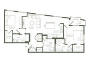 B7 Den floor plan The Miles