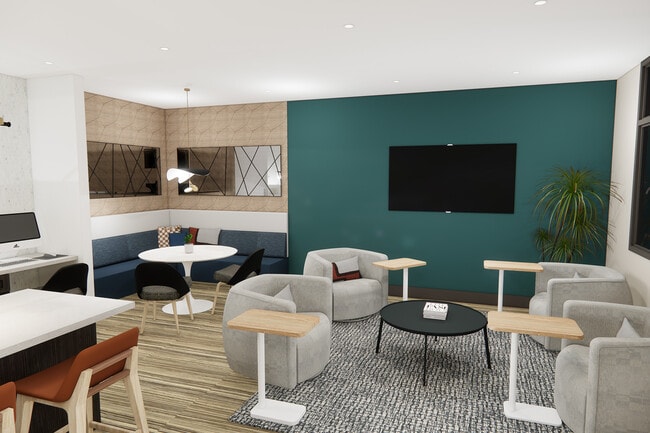 Updated resident lounge with all new furniture coming in 2026 - Studio LoHi Apartments